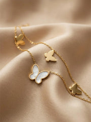 Butterfly Dreamscape Layered Bracelet